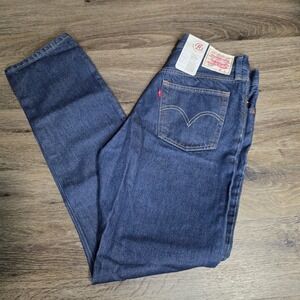 Levis Premium 501 Original High Rise Straight Leg Jeans Indigo Blue 29x32 NEW